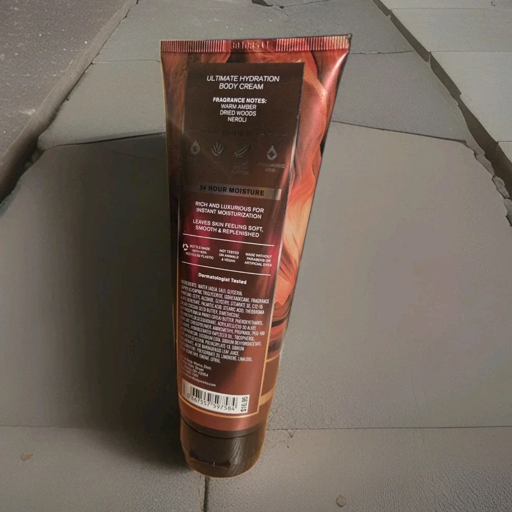 Bath & Body Works SMOOTH AMBER Ultimate Hydration Body Cream Lotion 8 oz
